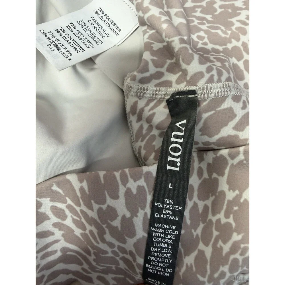VUORI Womens Studio Pocket Legging Animal Print Drawstring Joggers Gray L - Picture 13 of 16